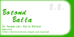 botond balla business card